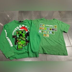 Minecraft Boys Small Bundle, Christmas Creeper Sweatshirt, Periodic Table Shirt